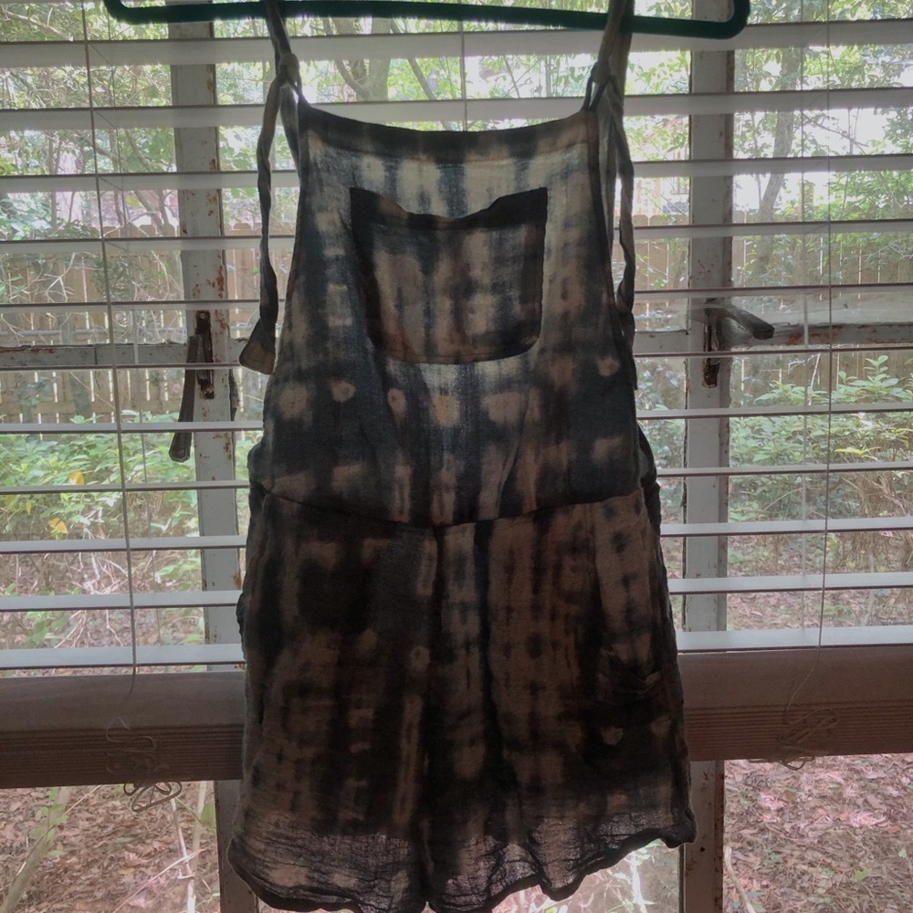 Billabong tie dye overalls